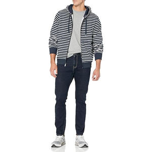 Logo personnalisé Mode Hommes Zipper Hoodies Vente en gros 2025 OEM Full Zip Cotton Sweatshirts Stylish Fit Streetwear Hoodies - Product Image 3