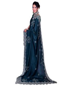 Auto conçu fête porter Designer soie brodé Saree avec chemisier pièce marché de gros bas prix en vrac Sari dames porter 500 Alphanumero - Product Image 3