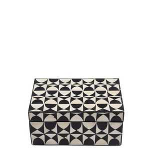 Joyero de madera rectangular de lujo hecho a mano con grabado láser, diseño de incrustaciones de hueso, regalo de Navidad, pedido a granel de la India - Product Image 3