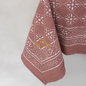 Mantel 100% Algodón con Estampado Dabu, Personalizado, Extra Grande, Decoración del Hogar, Estilo Rústico, para Regalos - Product Image 5
