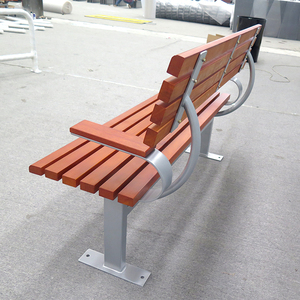 โรงงานจีนผลิตม้านั่งเหล็กกล้าสำหรับสวนสีน้ำตาลและสีเงินแบบหรูหราสั่งทำได้ตามต้องการขายส่งพร้อมขนาดต่างๆ - Product Image 2
