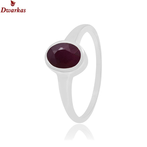 Precio al por mayor de alta calidad, Plata de Ley 925, bisel de piedras preciosas de Rubí, anillo de piedra natural para mujer, joyería para niñas - Product Image 2