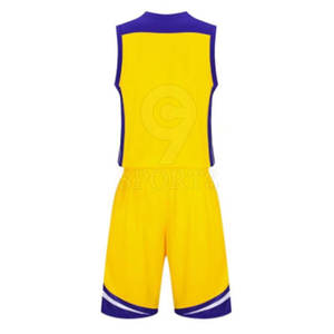 เครื่องแบบบาสเก็ตบอลชุดบาสเก็ตบอลผ้าแห้งเร็วดีไซน์ใหม่ออกแบบได้ตามต้องการ - Product Image 2