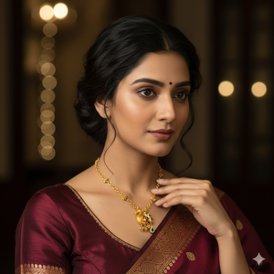 Collier en or 22 carats antique paon Meenakari Bijoux fins traditionnels - Product Image 1