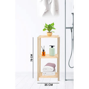 Estante Modular de Madera Maciza de 2 Niveles con 1 Año de Garantía para un Almacenamiento Eficiente de Alimentos y Organización de Contenedores - Product Image 2