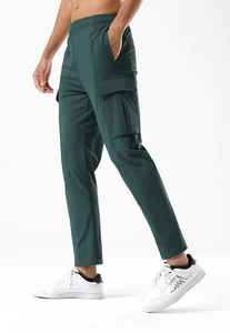 Casual negro para hombre de punto Merino lana pantalones de chándal traje - Product Image 6