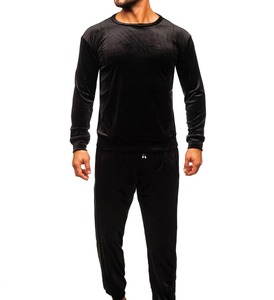 Sudaderas personalizadas de tela de terciopelo para hombre, conjunto de pantalones de chándal holgados, fabricantes XL, logotipo personalizado incluido, chándal, chándal - Product Image 6