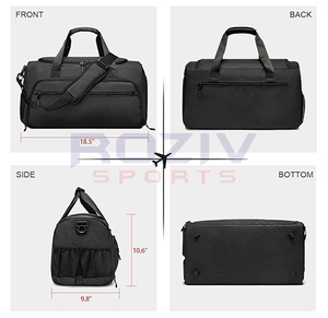 Sac de sport de luxe moderne personnalisé pour une utilisation en plein air, à la salle de sport et en boxe, doublure en nylon imperméable, grande capacité, compartiment - Product Image 2