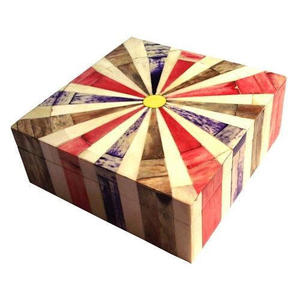 Joyero de madera decorativo hecho a mano de calidad duradera, diseño personalizado, embalaje de regalo de Navidad, caja de baratija decorativa - Product Image 6