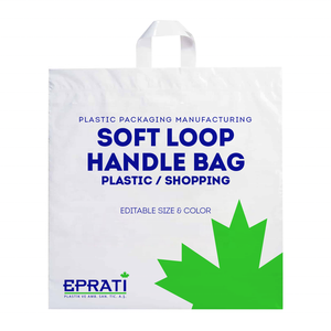 Bolsas de Compras de Plástico LDPE con Asas Suaves Impresas Personalizadas para Ropa y Boutiques - Product Image 5