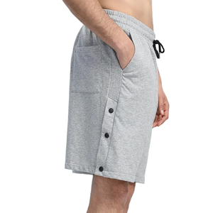 กางเกงขาสั้นผ้าฝ้ายแบบมีเชือกรูดสำหรับเล่นกีฬากางเกงขาสั้นสำหรับผู้ชายกางเกงขาสั้นสำหรับใส่วิ่งเล่นฟิตเนสแบบลำลอง - Product Image 3