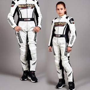 Unique <b>Teen</b> Girl Moto Leather <b>Suit</b>, Made to Fit, Custom Colors, Body specific Armor Placement, Logos, Embroidery & Patch Layout - Product Image 6