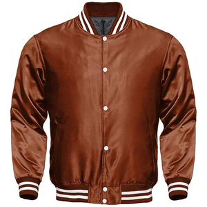 High Quality Custom Logo Letterman <b>Canvas</b> Breathable Winter Sports Bomber Solid Color Men Varsity <b>Jackets</b> - Product Image 6