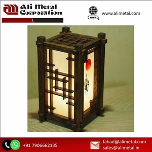 Lanterne à bougies en bois pour les célébrations festives Articles en bois pour l'approvisionnement mondial en provenance d'Inde - Product Image 2