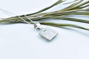 จี้สร้อยคอเงินสเตอร์ลิง925พร้อมสร้อยปรับได้จี้นกยูงเทอร์ควอยซ์แฮนด์เมด - Product Image 4