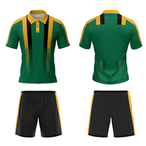 Kit arbitro di <span class=keywords><strong>calcio</strong></span> in poliestere 100% con stampa a sublimazione con colletto a Polo verde Design <span class=keywords><strong>pantaloncini</strong></span> invernali uniformi - Product Image 3