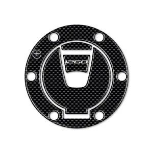 ADESIVO 3D CARBONIO Tappo Serbatoio KEYLESS Per MOTO DUCATI MULTISTRADA 1260 - Product Image 1