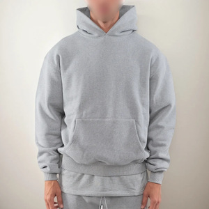 Sweat à capuche surdimensionné Sudaderas en coton français de haute qualité en coton épais French Terry - Product Image 4