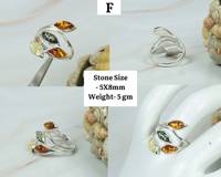 Echte Baltische Bernstein Edelstein-Ringe für Damen Hochzeit Party Minimalistisch Klassisch Handgefertigt 925 Sterling Silber Vergoldet Fassung