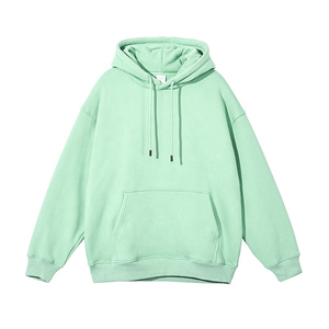 2025 haute qualité en gros Logo personnalisé 360gsm coton unisexe Streetwear surdimensionné blanc pull à capuche pour hommes femmes - Product Image 6