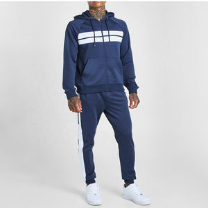 Conjunto Deportivo de 2 Piezas para Hombre con Logotipo Personalizado OEM, Chaqueta con Cremallera y Pantalones Deportivos, Traje Deportivo de Poliéster para Gimnasio y Fitness - Product Image 4