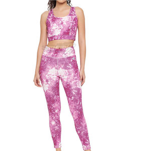 Meilleure vente ensemble de yoga pour femmes haute qualité solide 2 pièces élasthanne/coton respirant séchage rapide vente en gros pour adulte - Product Image 1