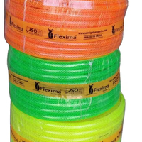 Tube en plastique tressé flexible Tube en vinyle transparent Tuyau en PVC renforcé tressé en fibre Tuyau pour l'eau