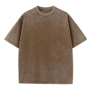 เสื้อยืดถักนิตติ้งสำหรับผู้ชายพิมพ์ลายดิจิตอลสำหรับผู้ชายใช้ได้ทั้งชายและหญิงทรงโอเวอร์ไซส์สไตล์วินเทจ - Product Image 5