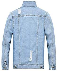 Veste en jean sherpa lourde doublée pour l'hiver manteau en jean bleu épais élégant streetwear mode vêtements d'extérieur décontracté - Product Image 3