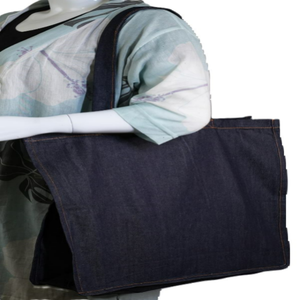 100% sac fourre-tout en coton biologique de haute qualité écologique réutilisable toile vierge Logo imprimé personnalisé lettre naturelle pour le shopping - Product Image 2