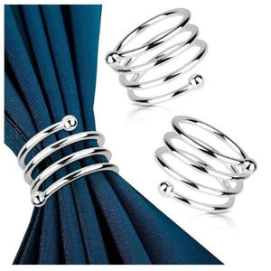 Fantastique Design Décoratif En Métal Ronds De Serviette Fête De Mariage Dîner Décorations De Table Prix Compétitif Porte-Mouchoirs - Product Image 3