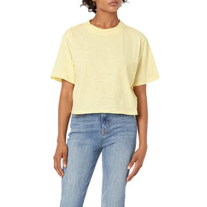 Crop <b>Top</b> T-Shirts For <b>Ladies</b> Best Quality <b>Short</b> <b>Sleeve</b> Crop <b>Top</b> T-Shirt <b>Short</b> <b>Sleeve</b> Summer Wear Women T-Shirt - Product Image 3