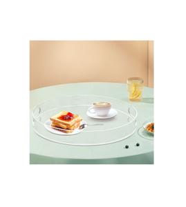 Plateau de service à thé et café en acrylique au design moderne Plateau en acrylique de forme ronde de qualité de luxe pour accessoires de cuisine au meilleur prix - Product Image 1