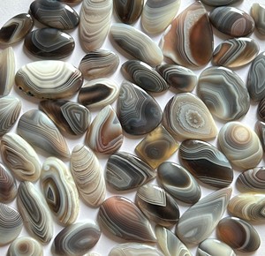 Wholesale Natural Brown Botswana Agate Cabochon Loose Gemstone <b>Crystals</b> for Jewelry Making Botswana Agate Loose Gemstone - Product Image 1