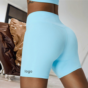 Shorts de yoga taille haute pour femmes 2026 – Vente en gros – Taille élastique, séchage rapide, respirant, extensible dans les quatre sens, Spandex/Nylon, couleur unie, pour la gym et le sport - Product Image 2
