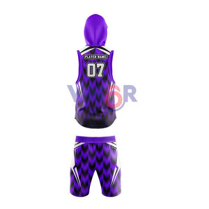 Maillots de compression à capuche personnalisés 7v7 pour jeunes et adultes, polyester, football américain 7 contre 7, uniformes, taille plus pour hommes - Product Image 2