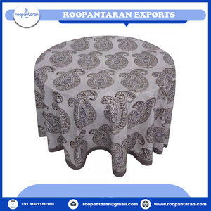 Meilleure vente fait à la main écologique personnalisable multicolore bloc à main imprimé 100% coton 20 feuilles 220x220cms nappe florale - Product Image 2