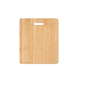 Planche à découper en bois de qualité standard avec poignée, forme rectangulaire, planche à découper pour fruits et légumes, accessoires de cuisine - Product Image 1
