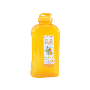 Bouteille d'eau en PP sans BPA de 2200 ml, gourde sportive à bouton-poussoir, réutilisable, conteneur alimentaire sûr pour les voyages en plein air, le camping - Product Image 4