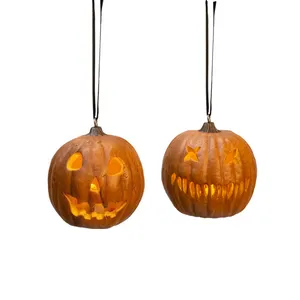 Customized Resin Crafts TRICK OR TREAT STUDIOS HOLIDAY HORRORS Statue HALLOWEEN LIGHT UP Lantern Pumpkin Hanging Ornament