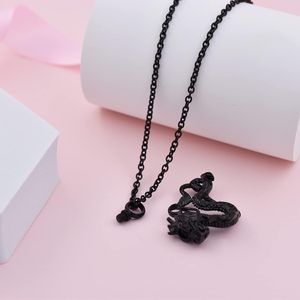 Collares de urna de dragón negro para cenizas, joyería de recuerdo, colgante de urna de cremación de acero inoxidable para hombres y mujeres, tamaño personalizado - Product Image 4