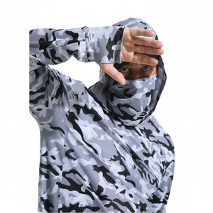 Camisa de Pesca con Capucha de Manga Larga para Hombre, de Alta Calidad, de Spandex/Poliéster, con Protección Solar UPF 50, Estampada, Personalizable, de Secado Rápido y Transpirable - Product Image 2