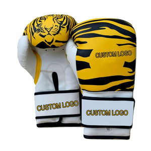 Gants de boxe en cuir PU robustes personnalisés pour les fabricants, gants de sport pour l'entraînement, équipement de boxe - Product Image 1