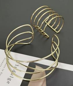 Última joyería de Latón chapado en oro de 18 quilates en forma de U hebilla de herradura brazalete de circón pulsera de moda para mujer - Product Image 5