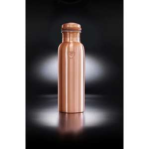 Botellas de agua de cobre artesanales tradicionales con auténticos beneficios ayurvédicos y diseñadas para entusiastas de la salud con conciencia ecológica - Product Image 4