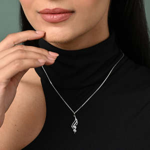Compre Colgantes de Plata de Ley 925 de Primera Calidad para Mujeres y Niñas, Chapados en Rodio con Diamante Moissanita, Circonita, Oro Rosa, Estilo Moderno - Product Image 3