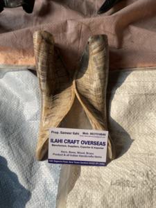 Paire de cornes de chèvre naturelles finies pour la décoration et l'artisanat, haute qualité - Product Image 4