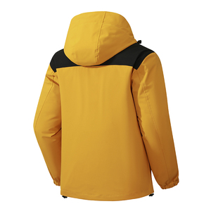 Veste softshell zippée personnalisée pour homme, imperméable, coupe-vent, à capuche, col montant, en toile, service OEM - Product Image 5
