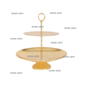 Juego de 2 Soportes para Servir Pasteles y Dulces de Hierro, Diseño Ventajoso, Forma Redonda, Servidor de Postres a un Precio Accesible - Product Image 4