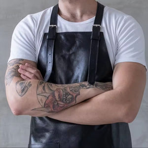 Tablier à dos croisé réglable de taille adulte avec poches Qualité Meilleure LPN-0092 - Product Image 1